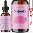 JoySpring calmare il liquido citrato di magnesio per i bambini - senza zucchero, senza glutine supplemento di calma con camomilla - supporto naturale per bambini e adolescenti (1 fl oz) 30 Serve