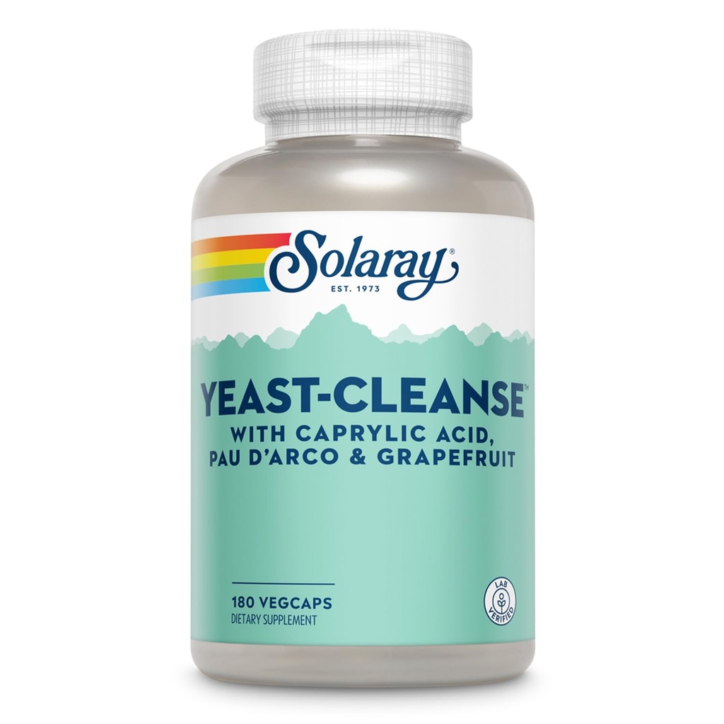 Solaray Yeast-Cleanse -- 180 capsule vegetariane