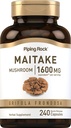Piping Rock Maitake Mushroom Extract | 1600mg | 240 capsule | Integratore di erbe | Non OGM, Gluten Free