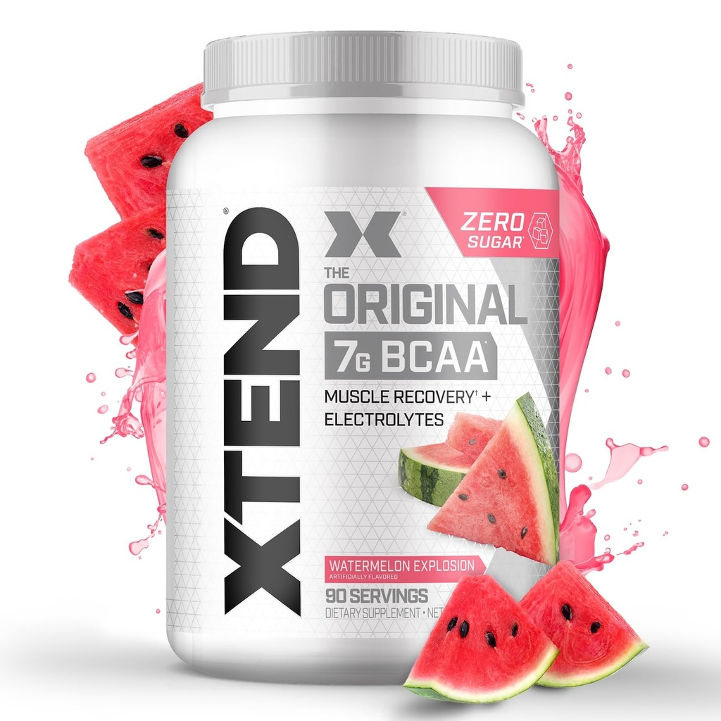 Xtend originale BCAA Polvere 7g BCAA e 2.5g L-Glutamina, Sugar Free Post Workout Muscle Recovery Drink con aminoacidi per uomini e donne, 90 Serve