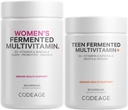 Codeage Supporto Immune Bundle Multivitamin per le donne + Multivitamin per gli adolescenti