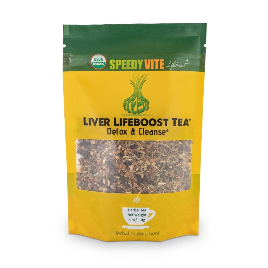 Liver Detox Tea | USDA Organic (4 oz) di SpeedyVite - Cleanses, Supports Liver, Gallbladder Health with Dandelion Leaf, Fennel, Ginger e altro