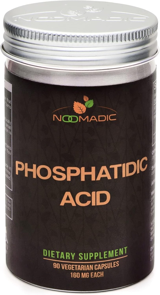 Acido fosfatidico (PA), 90 capsule | 160mg ciascuno, standardizzato al 50% acido fosfatidico
