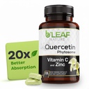 B'LEAF NATURE Quercetin Phytosome, 120 capsule – 1000 mg di alto assorbimento Quercetina con vitamina C e zinco – Non OGM vegetariano Quercetin supplemento per l'immunità, l'energia, il cervello e il supporto stagionale