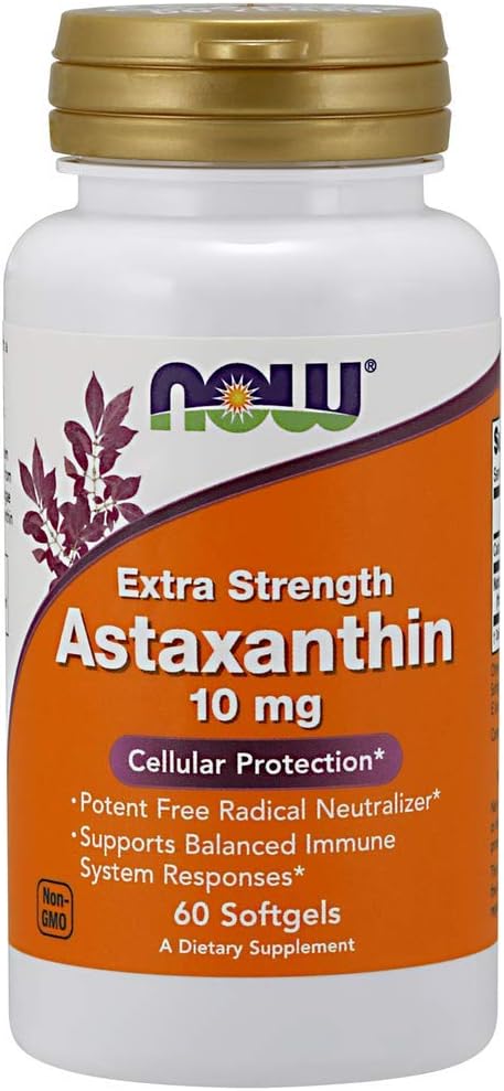 NOW Alimenti Astaxantina 10 mg Softgels, 60 Softgel