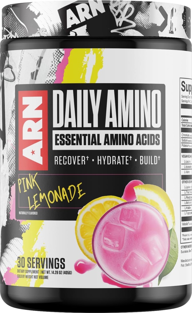 Arms Race Nutrition | ARN | Aminoacidi essenziali giornalieri (30 Serve, Limonata Rosa)