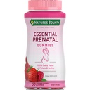 Soluzioni ottimali della natura Gummie prenatali essenziali, acido folico e iodio, Omega 3 e DHA, 50 conte, 25 Total Servings