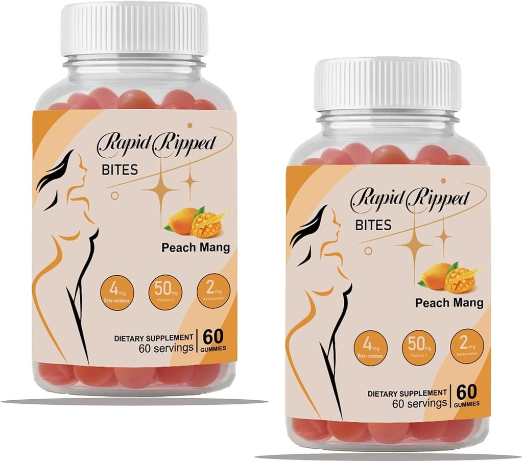 Gummies Tanning per la salute della pelle & Glow - 60 Gummies, Super Natural Tanning Daily Supplement con Beta-Carotene, Lycopene & Astaxanthin, Vegan, Non-GMO (2)