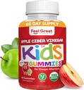 Cummie di Aceto di Mele per Bambini Organici di Sentire Grandi Vitamine | Ricco di Enzimi Digestivi & Antiossidanti Naturali per la Salute del Gut | La pancia dei bambini supporta l'assorbimento nutriente sano | Alimentazione di 60 giorni