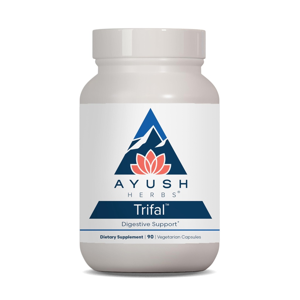 Ayush Herbs Trifal Sostegno digestivo con Amla - Triphala Supplemento per le donne e gli uomini, promuove la digestione bilanciata, Ricco antiossidante, Fatto con ingredienti biologici - 90 capsule vegetariane (1 Conte)