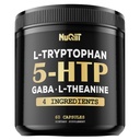5 HTP 200mg GABA 500mg L-teanina 200mg L-Tryptophan 100mg supplemento - Supporto cervello, salute della circolazione, concentrazione e riposo bene - 60 capsule per 1 mese - 4in1 Premium Blend