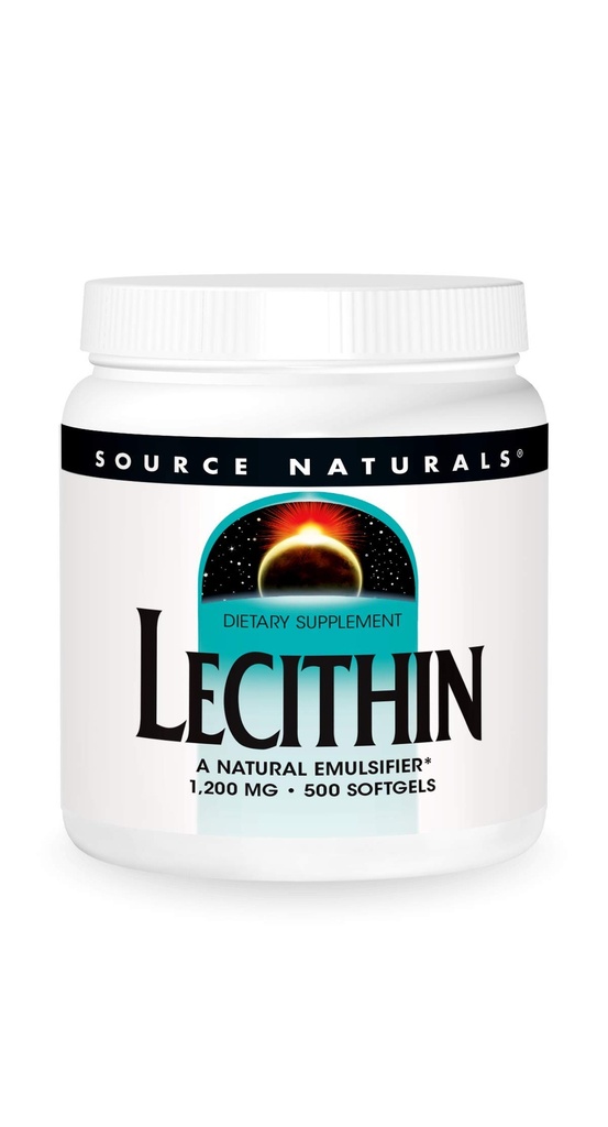 Fonte Naturals Lecitina 1200 mg, Un Emulsionante Naturale - 500 Softgels