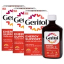Geritol liquido vitamina e ferro supplemento, supporto energetico, contiene alta potenza B-Vitamins e ferro, piacevole degustazione, facile da ingoiare, senza dolcificanti artificiali, non OGM, 12 Oz, 3 Pack