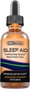 Gocce liquide di aiuto di sonno naturali con 5 mg di melatonina | Suntheanine, camomilla, GABA, formula di benessere | Soothing Extra Strength Sublingual Supplement Supports Sleeping, Sleeplessness, Jet Lag | 2 fl oz