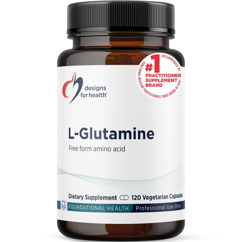 Progetti per la salute L Glutamina Capsule - 850mg Aminoacidi Vegetariani Supplemento per sostenere il recupero del muscolo, Digestivo, Immune + Gut Health - Non-OGM + Gluten Free (120 capsule)