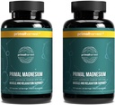 Complesso di integratori di magnesio di raccolta primaria 310mg da Primal Harvest con glicinato di magnesio, citrato, malato e zinco 2 Pack, 240 capsule