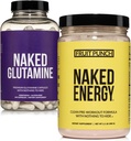 NAKED Vegan Energizing Muscle Recovery Bundle Fruit Punch Energy e 240 L-Glutamine Capsule, 1000mg