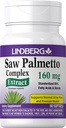 Lindberg Saw Palmetto Extract | 160 mg | 60 Softgels | per uomini e donne | Supplemento standardizzato | Non OGM e Gluten Free