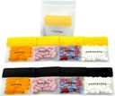 Borse per Pillole AM/PM per Viaggi 7-Giorni, Sacchetti per Pillole riutilizzabili con Giorni di Etichette settimanali, Grande Capacità per Vitamine e Integratori, Pillole, Multi-Purpose Medicine Organizer (con Pillola Cutter)