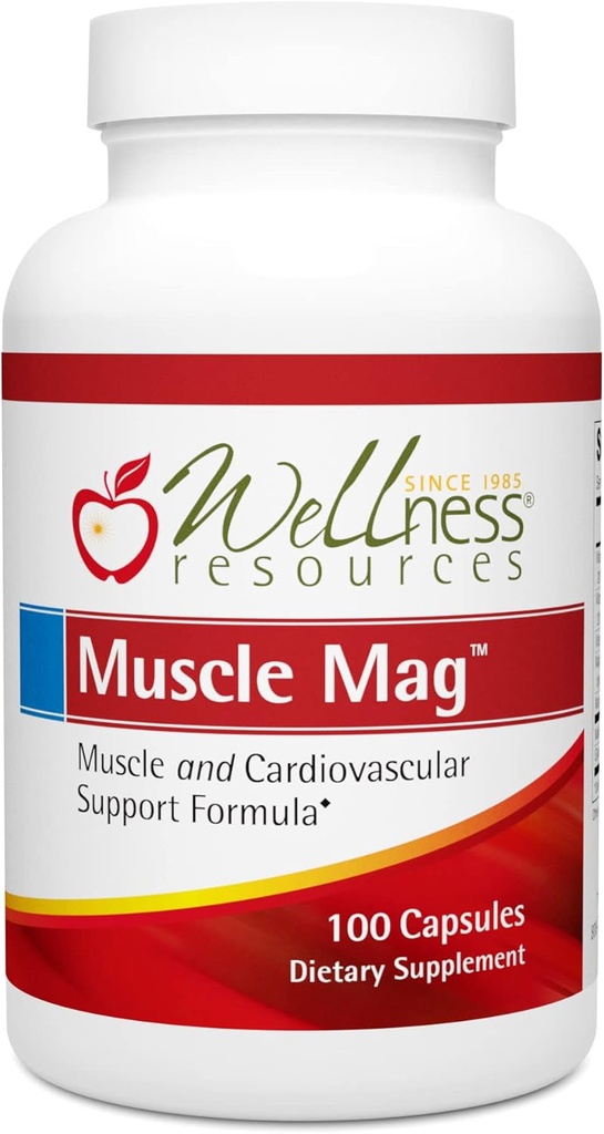 Muscolo Mag - Formula di Magnesio altamente assorbibile per Guarigione Muscolare - con Magnesio Malato & Glycinate (100 capsule)
