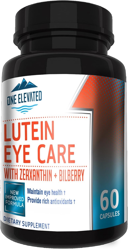 Nuovamente migliorata Super Strength Eye Care Formula - Highest Pharmaceutical Grade Lutein, Zeaxanthin, Bilberry - Grande biodisponibilità – Antiossidanti ricchi - Funziona sinergicamente per risultati ottimali