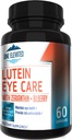 Nuovamente migliorata Super Strength Eye Care Formula - Highest Pharmaceutical Grade Lutein, Zeaxanthin, Bilberry - Grande biodisponibilità – Antiossidanti ricchi - Funziona sinergicamente per risultati ottimali