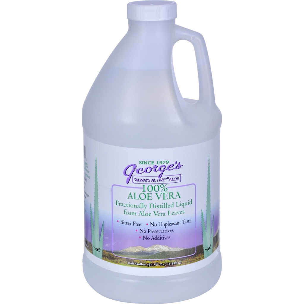 Aloe Vera Liquids Bere 64 oz George's Always Active Aloe 64 Fl Oz (Pacchetto di 1)