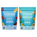 Ultima Replenisher Electrolyte Powder Drink Mix Bundle – Sugar Free – Varietà, Crave Killer – 20 Stickpacks, 14 Stickpacks – 6 elettroliti e minerali – Keto Friendly, Vegan, Non OGM