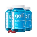 Goli Ashwagandha & Vitamina D Gummy - 180 Conte - Bacca mista, KSM-66, Vegan, Plant Based, Non-OGM, Gluten-Free & Gelatin Free Relax. Ripristino. Rilassati, Confezione da 3