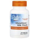 Migliore Glutathione + Cardo al latte, Supporta l'attività di fegato e antiossidante, Non OGM, Senza glutine, Soia Free, Vegan 60 Caps Veggie
