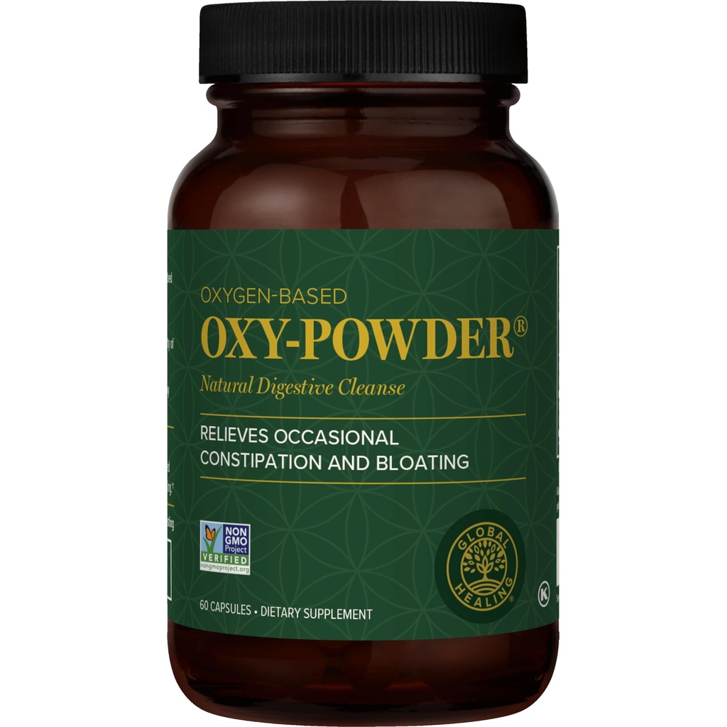 Pulire Oxy-Powder Colon Global Healing Oxy-Powder, Rilievo di costipazione per le donne e gli uomini, Pulitore di colon di ossido di magnesio e disintossicazione per la perdita di peso, Detossi di pulizia del fegato per le donne e gli uomini