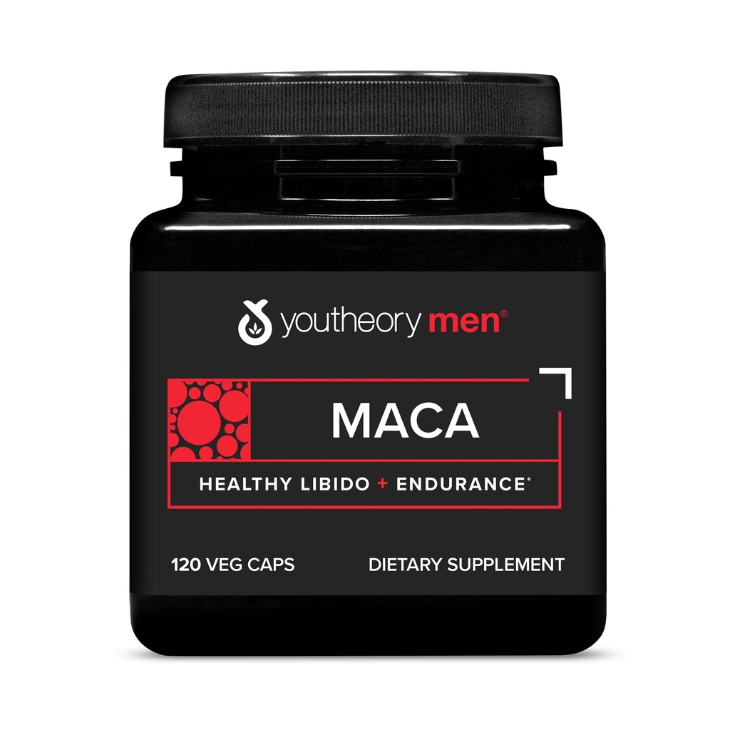 Men's Maca - Vegan Maca Supplemento per gli uomini - Supporta energia, Stamina & Endurance* - Latticini, Soia & Gluten Free - 120 Capsule vegetali