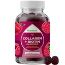 Peptidi di collagene idrolizzati per le donne con biotina - Capelli, Pelle e Unghie Vitamine per Elasticità, Vitalità & Hydration Gummies - Biotina naturale e Collagene per le donne - 90 Conte