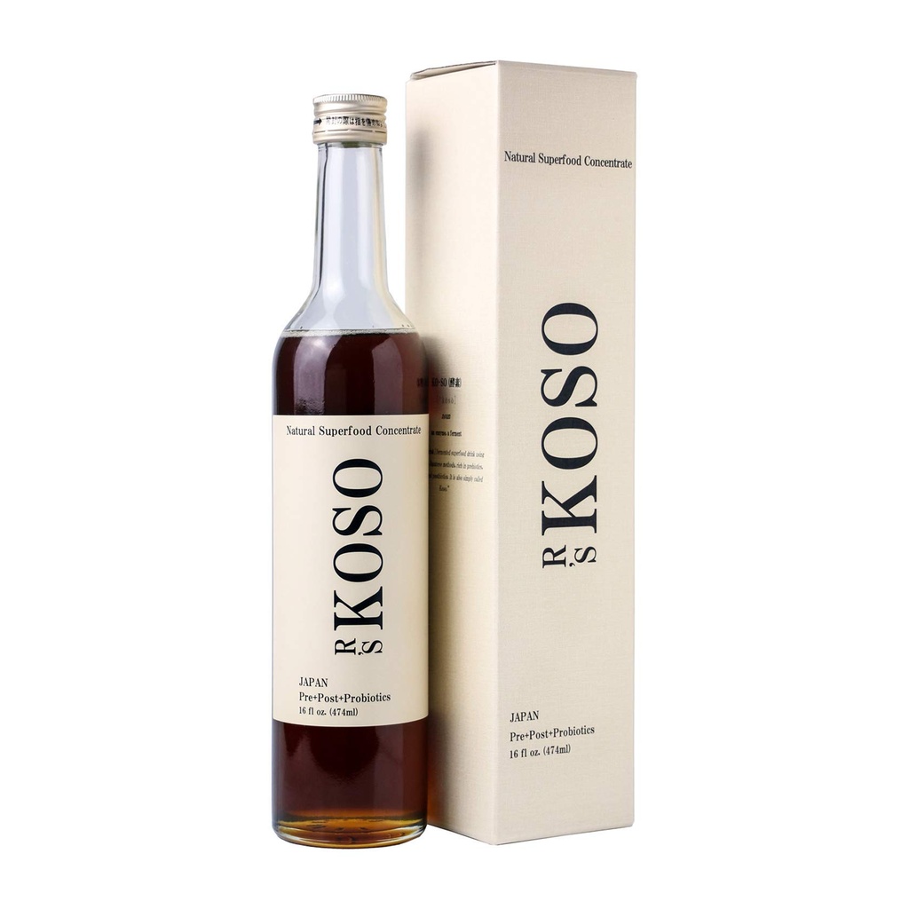 3-Day Cleanse by R's KOSO - Japanese Enzyme Drink Rich in Probiotics and Prebiotics, Made da 100+ Verduras ? Frutta - Supporto naturale per una migliore digestione e salute del fegato + Detox + Cleanse - 16oz