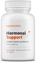 Supporto ormonale - Integratore di bilanciamento dell'ormone per le donne, Integratore di supporto PMS & Armonia di ormone per le donne, Supporta l'energia, Scambi di mood, Flash caldi, Bilancia ormonale di menopausa (60 caps)