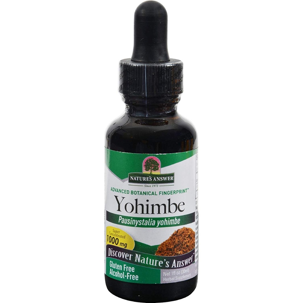 Natures Risposta Yohimbe Bark Alcohol Free - Integratore di erbe - Gluten Free - 1 fl oz (Pack of 2)
