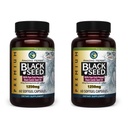 Sorprendente erbe Premium Black Seed Oil Capsule - Alta Potenza, Freddo Pressato Nigella Sativa Aids in Salute Digestiva, Supporto Immune & Brain Funzione - 60 Conte, 1250mg (Pack of 2)