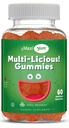 Maxi Salute Multivitamina Gummies Vitamine per adulti e bambini - Ciliegia Gummie Multivitaminiche Gummies - 60 Vitamine Gummies per donne e uomini - Daily Multi Vitamin Womens & Mens Multivitamines Gummies