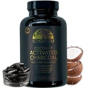 Schizandu attivato Coconut Charcoal Capsules- Supporta la salute - Vegan, Organic, Non OGM, Nessun Additivi - X-Large Bottiglia 210 Conte