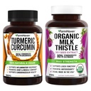 FarmHaven Milk Thistle 120 capsule e curcumina curcuma 90 capsule