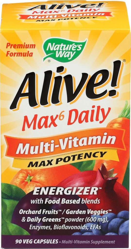 La Via della Natura Viva! Max 6 giornaliero Multi-Vitamin 90 capsule di veg