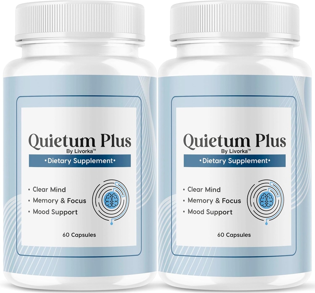 (2 Pack) Quietum Plus - Official Quietum Plus Advanced Supplement Formula, Original Quietum Plus Recensioni, All Natural QuietumPlus Advanced Formula for Healthy Ear, 120 Capsule per 2 Mesi