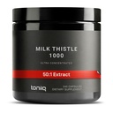 Toniiq Milk Thistle - Ultra High Potency 50:1 Extract with 80% Silymarin - Altamente concentrato - Laboratorio di terze parti testato - 240 capsule