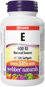 Webber Naturals Vitamina E Natural Source Softgel, 400 IU-120 Softgels