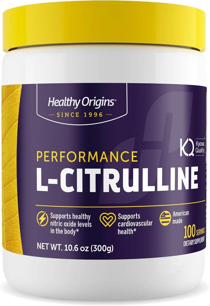 Origine sana - L-citrullina (American-Made, Non OGM, Gluten Free, Supporto Atletico), 10.6 Ounce