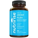 NutriRise Glucosamine Chondroitin Quercetin & MSM with Turmeric Curcumin 2100mg Triple Strength Joint Support Supplement for Women & Men with Boswellia & Bromelain, Gluten Free, Non GMO, 90 Count