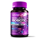 100 miliardi di CFU Probiotici - Supplemento giornaliero digestivo per la salute degli uomini e delle donne - Lactobacillus acidophilus, Bifidobacterium & Prebiotics - Non OGM, Gluten & Dairy Free, Shelf-Stable - 60 capsule