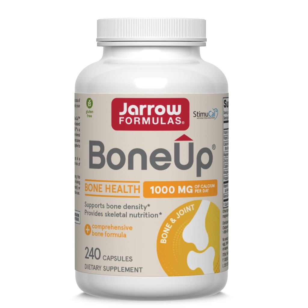 Jarrow Formulas BoneUp per Bone Density - Vitamina D3 e K2, Supporto Calcium, 240 capsule, Promuove la nutrizione scheletrica, Fino a 40 giorni di alimentazione
