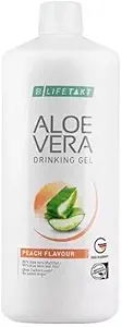 LR Lifetakt Aloe Vera Gel Bere Peach Flavour Health Care Donne Uomini Bere Ogni Giorno Trattamento Naturale - 1000 ml./33.3 fl.oz
