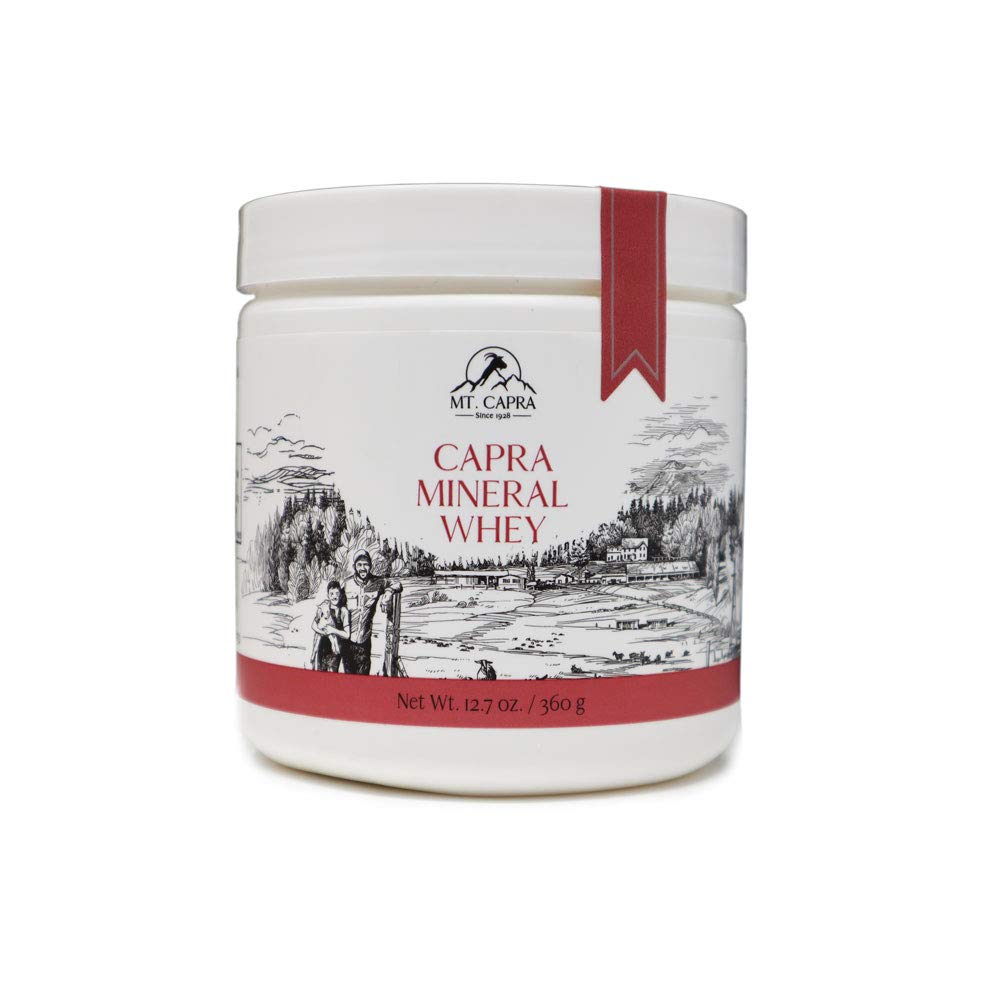 Mt. Capra Mineral Whey | A Whole Food, Bio-Available Mineral/Electrolyte Powder Supplement from Goat Milk Whey, Rich in Potassium, Alkalizing | 14 Serve - 12.7 oz